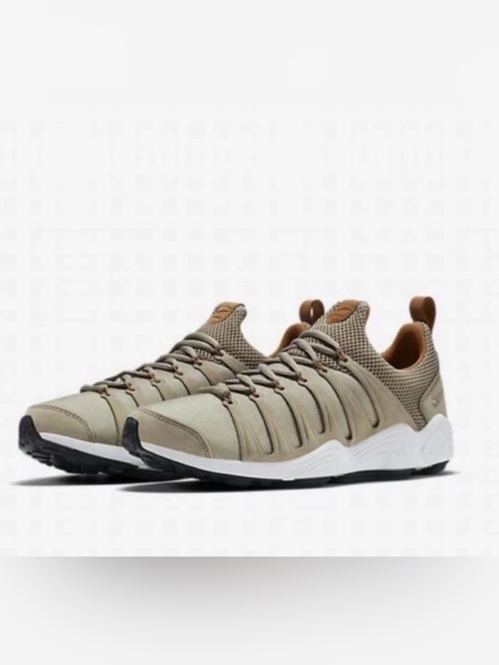Mens Size 10 Nike Air Zoom Spirimic Running Shoes 881983-200 Bamboo Tan